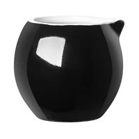 Olympia Cafe Milk Jugs Black 70ml (6 Pack)
