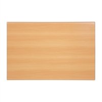 Bolero Pre-drilled Rectangular Tabletop Beech Effect