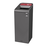 Rubbermaid Configure Container with Plastic Recycling Label Red