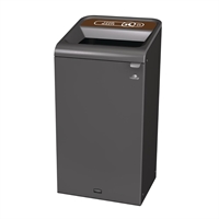 Rubbermaid Configure Container with Food Waste Label Brown