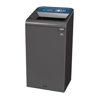 Rubbermaid Configure Container with Paper Recycling Label Blue