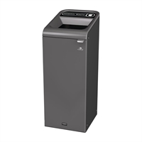 Rubbermaid Configure Container with General Waste Label Black