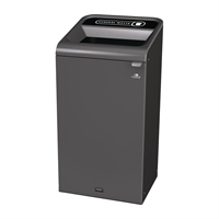 Rubbermaid Configure Container with General Waste Label Black