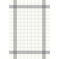 Duni Bistro Towel Napkin 38x54cm Granite Grey Check on White (Pack 250)