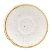 Churchill Stonecast Espresso Saucers Barley White 118mm (12 Pack)