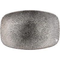 Churchill Studio Prints Raku Rectangular Plates Quartz Black 237mm (12 Pack)