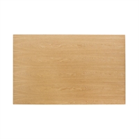 Plateau de table rectangulaire pré-percé coloris frêne naturel Bolero 700 x 1100mm