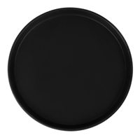 Beaumont Plastic Non-Slip Round Tray Black 355mm