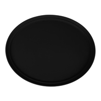 Beaumont Plastic Non-Slip Oval Tray Black 560x675mm