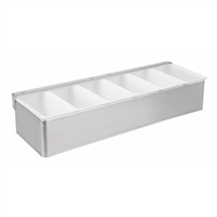 Beaumont 6 Compartment Condiment Holder Stainless Steel
