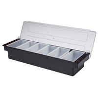 Beaumont 6 Compartment Condiment Holder Black