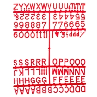 Beaumont Letter Set Of 660 Characters Red 12mm