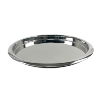 Beaumont Stainless Steel Round Tray Mirrored 355mm