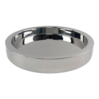 Beaumont Stainless Steel Round Double-Wall Tray Mirrored 355mm