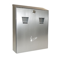 Beaumont Stainless Steel Wall Mounted Ash Bin