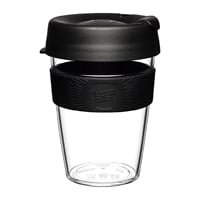 KeepCups Clear Reusable Cups Black 12oz