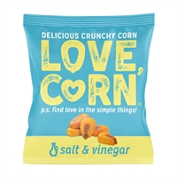 LOVE CORN Crunchy Corn Snack Salt & Vinegar (24x20g)