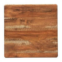 Square Laminate Table Top Planked Oak Effect