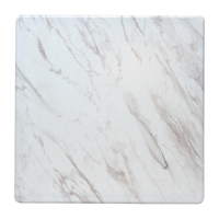 Square Laminate Table Top Marble Effect