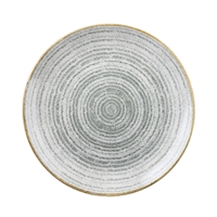 Churchill Studio Prints Homespun Stone Grey Coupe Plates 288mm (12 Pack)