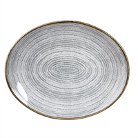 Churchill Studio Prints Oval Coupe Plates Stone Grey 270mm (12 Pack)
