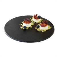 APS Melamine Round Tray Slate 300-400mm