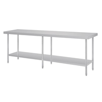 Vogue Premium Stainless Steel Table 2400mm