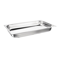 Nisbets Essentials Stainless Steel 1/1 Gastronorm 65mm ( 3 Pack)