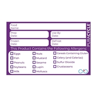 Puracycle Reusable Purple Allergen Labels (20 Pack)
