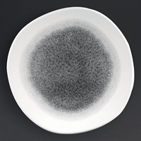 Churchill Studio Prints Raku Round Trace Plates Quartz Black 264mm (12 Pack)