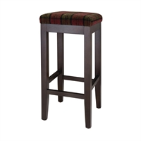 Bolero Dale High Stool Claret Tartan (Single)