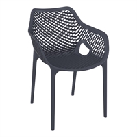 Furnlink Siesta Exclusive Air XL Armchair - Anthracite (2 Pack)