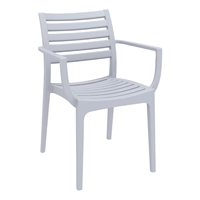Furnlink Siesta Exclusive Artemis Armchair - Silver Grey (2 Pack)