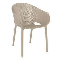 Furnlink Siesta Exclusive Sky Pro Chair - Taupe (2 Pack)
