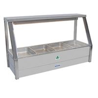 Roband Food Bar E14R Single Row with Rear Roller Doos 4x1/2 Size 65mm Pans