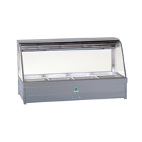 Roband Curved Glass Hot Foodbar Double Row Rear Roller doors 4x 1/2 65mm