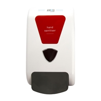 Zexa manual dispenser with hand sanitiser fascia plate