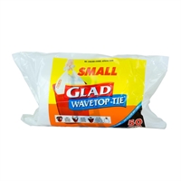 Glad Kitchen Wavetop Tie Tidy Garbage Bags - Small 18Ltr (50 Pack)