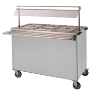Versigen Mobile Dry-Heat Bain Marie w/Hot Cupboard, Gantry - Fits 3x1/1GN