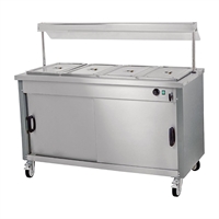 Versigen Mobile Dry-Heat Bain Marie w/Hot Cupboard, Gantry - Fits 4x1/1GN