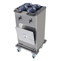 Versigen Mobile heated crockery dispenser - single tube