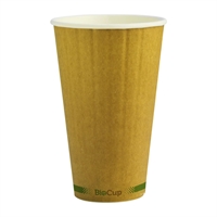 Biopak BioCup Double Wall Kraft Green Line - 460ml / 90mm (Pack 600)
