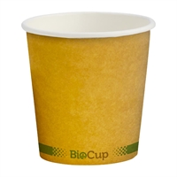 BioPak BioCup Single Wall Kraft Green Line - 120ml / 63mm (Pack 2000)