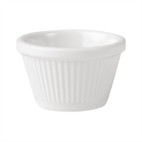 Ryner Melamine Ramekin Fluted White - 45ml