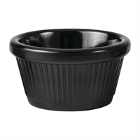 Ryner Melamine Ramekin Fluted Black - 60ml