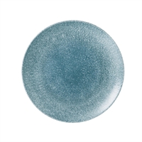 Churchill Studio Prints Raku Large Round Coupe Plates Topaz Blue 288mm (12 Pack)