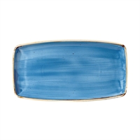 Churchill Stonecast Rectangular Plates Cornflower Blue 350mm