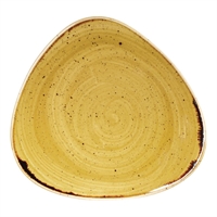 Churchill Stonecast Triangle Plates Mustard Seed Yellow 229mm