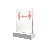 Social Distancing Sign with Motion Sensors
