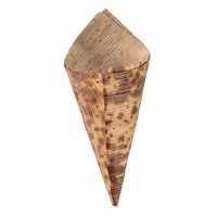 Fiesta Compostable Biodegradable Bamboo Cones 35mm (200 Pack)